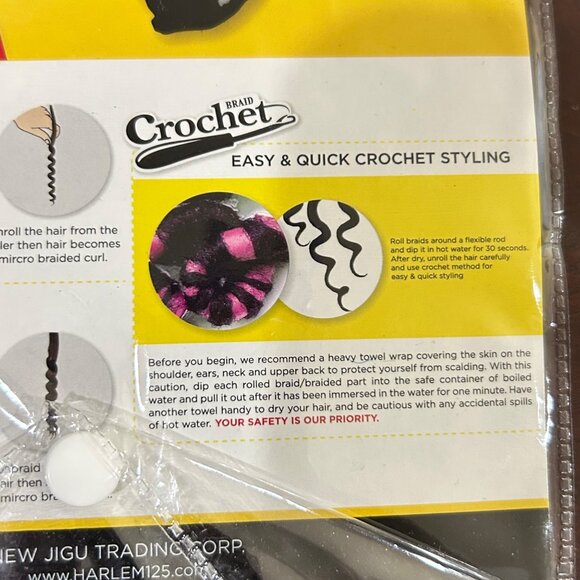 Crochet Braid Hair 7 Packs Kanekalon 12" Heart Braid Hair Extensions - Picture 7 of 13